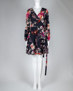 Mini Floral Wrap Dress Size XS