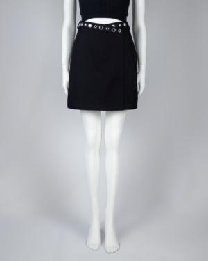 Eyelet-embellished Mini Skirt Size 4