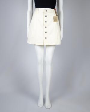 Button Up Denim Mini Skirt Size 27