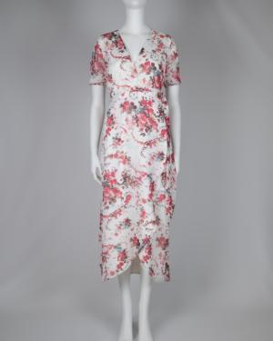 Floral Midi Wrap Dress Size 6