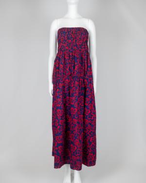 Floral Strapless Maxi Dress Size XS