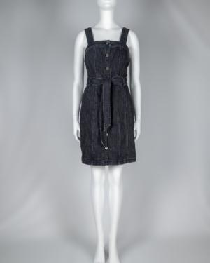 Sleeveless Button-Front Denim Dress Size 0