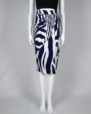 Zebra Print Pencil Skirt Size 2