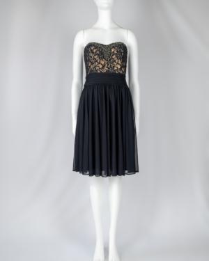 Strapless Embellished Chiffon Dress Size 8