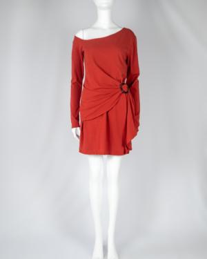 Draped Asymmetrical Dress Size Large