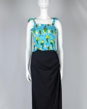 Sea Turtle Soiree Smocked Tank Top Plus Size 20