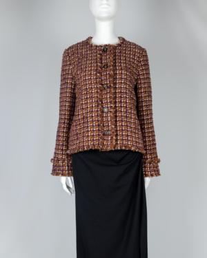 Tweed Button Front Jacket Size 10
