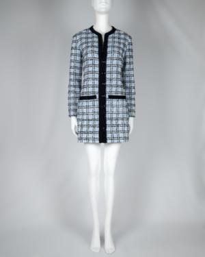 Long Sleeve Tweed Mini Dress Size 4