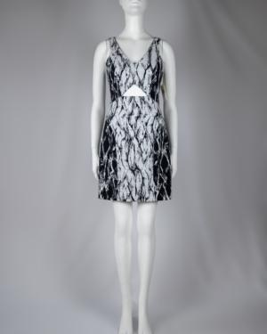Marble Print Cutout Mini Dress Size 2