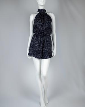 Mock Neck Sleeveless Printed Romper Size XS