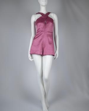 Textured Satin Romper Size XS