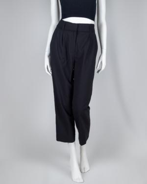 Pleated Wool Blend Pants Size 4