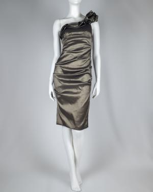 One Shoulder Ruched Dress Size 4