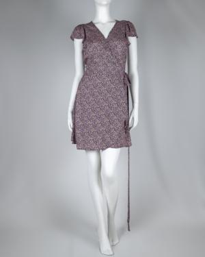 Mini Floral Wrap Dress Size Medium