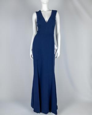 Sleeveless Crepe Mermaid Gown Size Medium