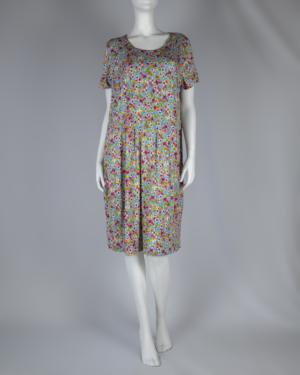 Floral Spring Garden Layered Dress with Pockets Size Large