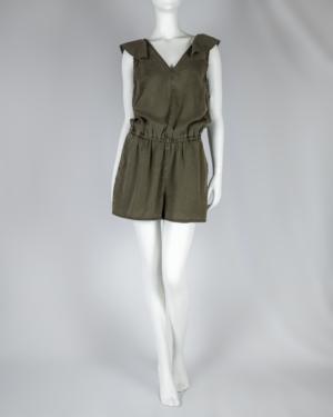 Sleeveless Ruffle 100% Tencel Romper Size Small