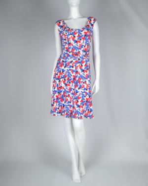 Sleeveless Knee Length Floral Dress Size 16