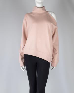Long Sleeve Open Shoulder Mock Neck Sweater Size XS