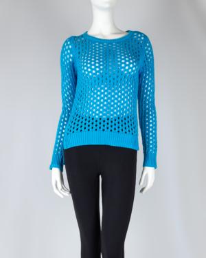 Long Sleeve Open Knit Sweater Size Small