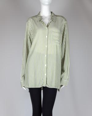 Long Sleeve Striped Button Up Shirt Size 1X