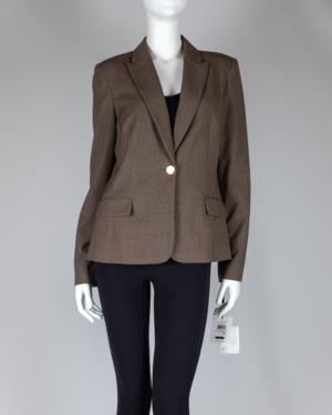 One-Button Shoulder Padded Blazer Size 10